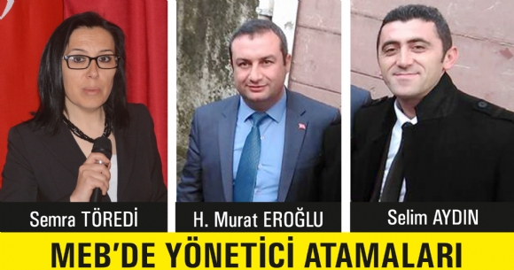 MEB'DE YNETC ATAMALARI